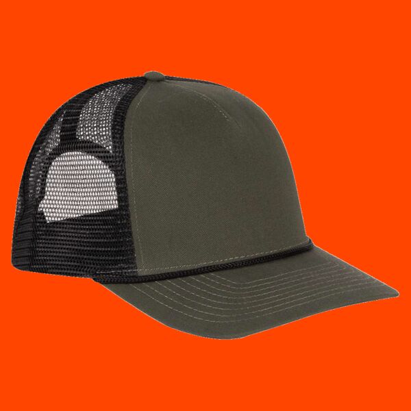 Cotton Retro Rope Trucker Hat Thumbnail