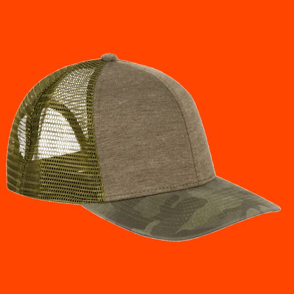 Polyester Pique Knit Trucker Hat Thumbnail