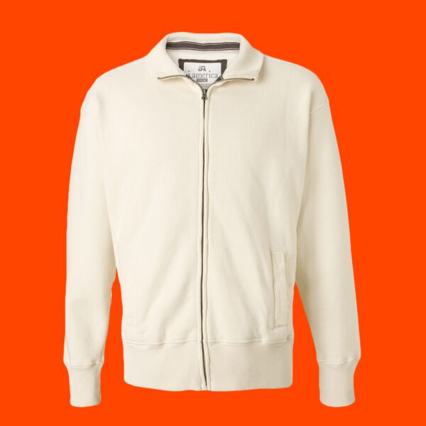 Unisex Vintage Solid Fleece Jacket Thumbnail