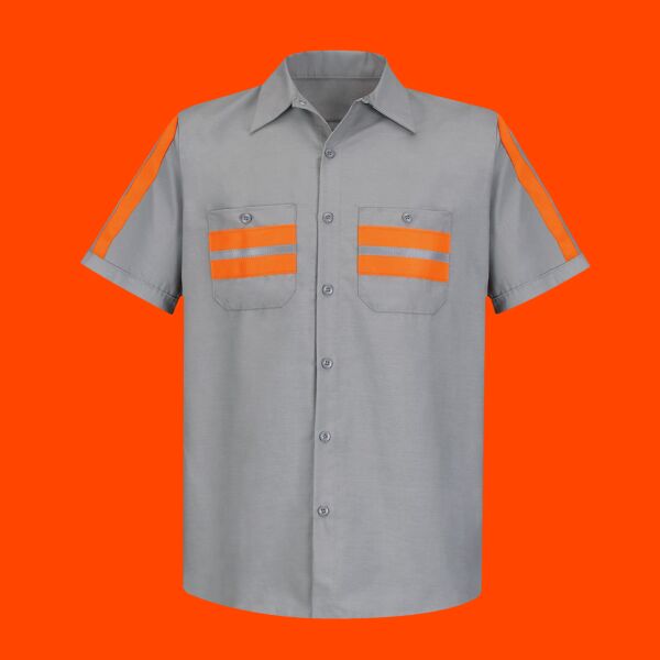 Men's Enhanced Visibility Industrial Work Shirt Thumbnail