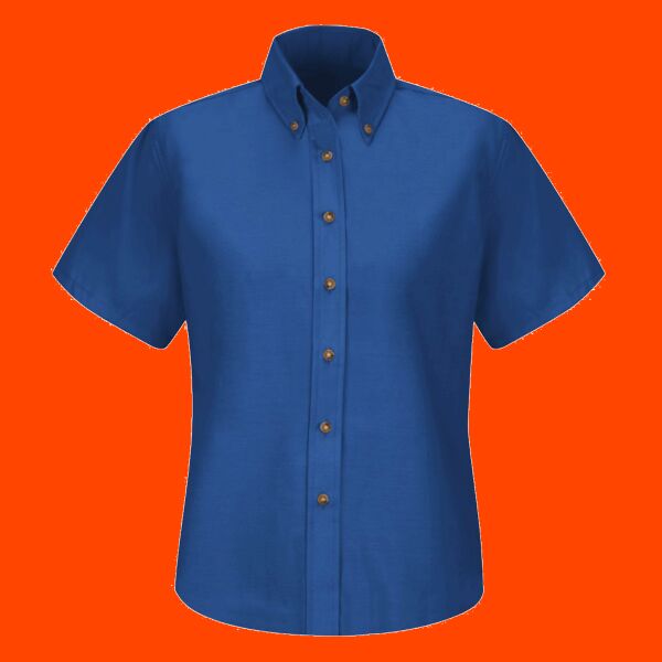 Women's Extended Sizes Poplin Dress Shirt Thumbnail